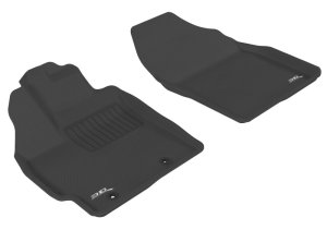 Toyota Prius Floor Mats - Front - 3D MAXpider - Kagu - Black - `12-`17